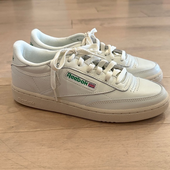 Reebok Club C 85 Vintage Sneakers White Green – Size 8 - Picture 2 of 4